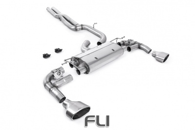 Milltek Particulate Filter-back OPF/GPF Back with Brushed Titanium Ovals - ECE Approved