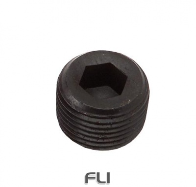 NPT Afdicht Plug met Inbus Kop 1/8 Zwart