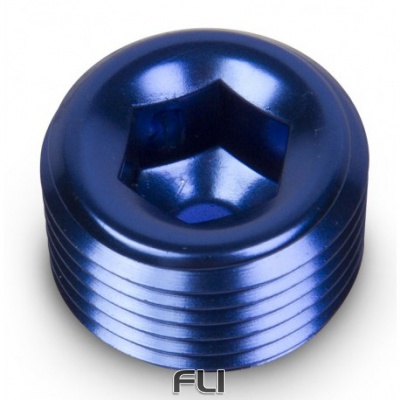 NPT Afdicht Plug met Inbus Kop 3/8 Blauw