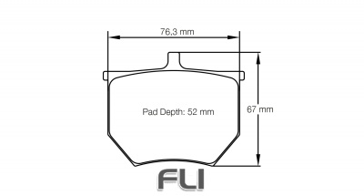 Pagid Racing RSH 29E Remblokken