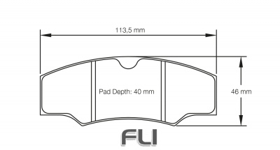 Pagid Racing RSH 3 Remblokken