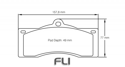Pagid Racing RSH 3 Remblokken
