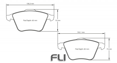 Pagid Racing RSL 19 Remblokken