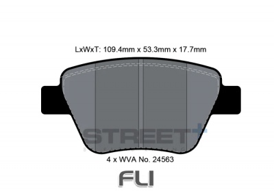 Pagid Racing RSL 19 Remblokken