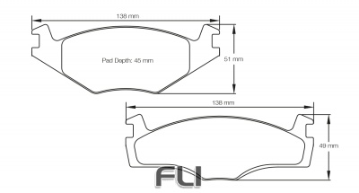 Pagid Racing RSL 29 Remblokken