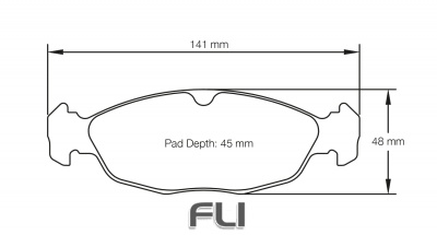 Pagid Racing RST 3 Remblokken