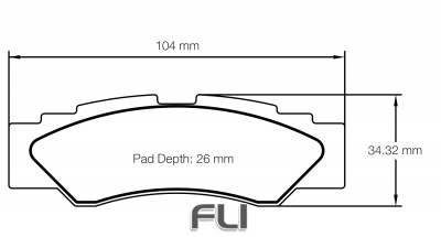 Pagid Racing UTV 1 Remblokken