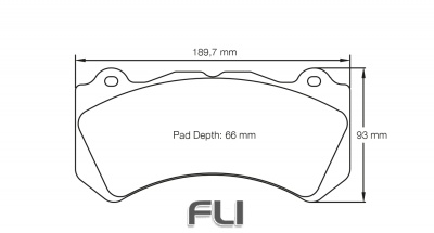 PAGID RSC 1 RACING BRAKE PADS FOR CERAMIC COMPOSITE DISCS