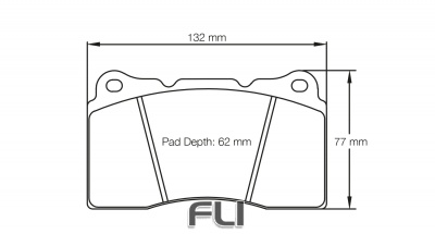 PAGID RSC 1 RACING BRAKE PADS FOR CERAMIC COMPOSITE DISCS