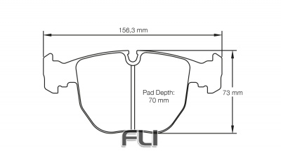 PAGID RSC 1 RACING BRAKE PADS FOR CERAMIC COMPOSITE DISCS