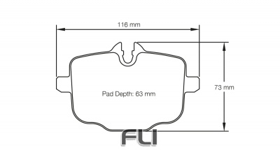 PAGID RSC 1 RACING BRAKE PADS FOR CERAMIC COMPOSITE DISCS