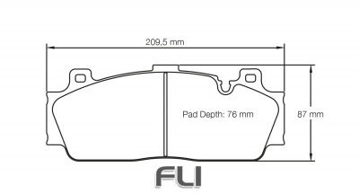PAGID RSC 1 RACING BRAKE PADS FOR CERAMIC COMPOSITE DISCS