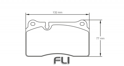 PAGID RSC 1 RACING BRAKE PADS FOR CERAMIC COMPOSITE DISCS