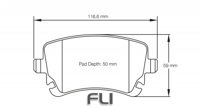 PAGID RSC 1 RACING BRAKE PADS FOR CERAMIC COMPOSITE DISCS