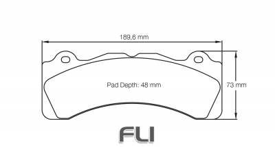 PAGID RSC 1 RACING BRAKE PADS FOR CERAMIC COMPOSITE DISCS