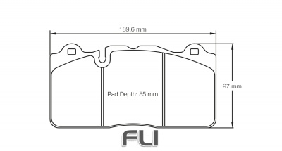 PAGID RSC 1 RACING BRAKE PADS FOR CERAMIC COMPOSITE DISCS