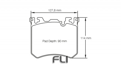 PAGID RSC 1 RACING BRAKE PADS FOR CERAMIC COMPOSITE DISCS