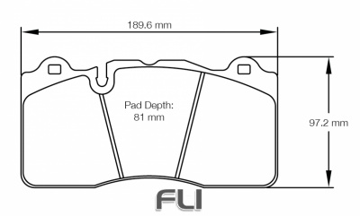 PAGID RSC 1 RACING BRAKE PADS FOR CERAMIC COMPOSITE DISCS