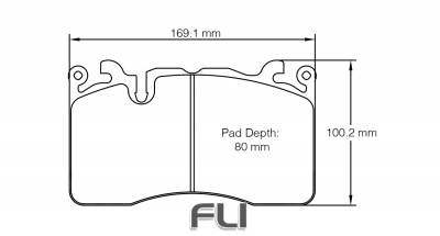 PAGID RSC 1 RACING BRAKE PADS FOR CERAMIC COMPOSITE DISCS