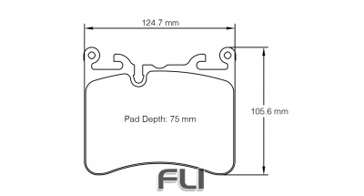 PAGID RSC 1 RACING BRAKE PADS FOR CERAMIC COMPOSITE DISCS