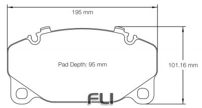 PAGID RSC 1 RACING BRAKE PADS FOR CERAMIC COMPOSITE DISCS