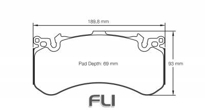 PAGID RSC 2 RACING BRAKE PADS FOR CERAMIC COMPOSITE DISCS