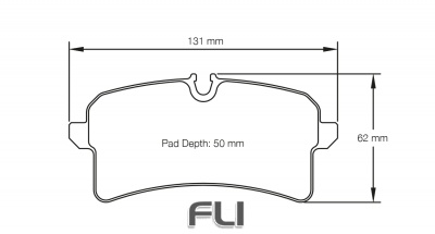 PAGID RSC 2 RACING BRAKE PADS FOR CERAMIC COMPOSITE DISCS