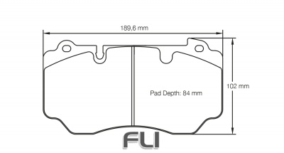 PAGID RSC 2 RACING BRAKE PADS FOR CERAMIC COMPOSITE DISCS