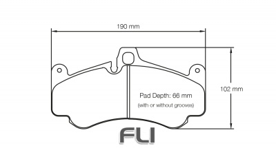 PAGID RSC 3 RACING BRAKE PADS FOR CERAMIC COMPOSITE DISCS