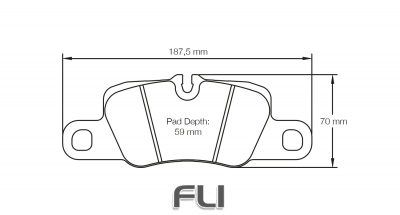 PAGID RSC 3 RACING BRAKE PADS FOR CERAMIC COMPOSITE DISCS