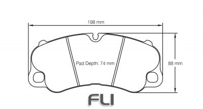PAGID RSC 3 RACING BRAKE PADS FOR CERAMIC COMPOSITE DISCS