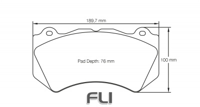 PAGID RSC 3 RACING BRAKE PADS FOR CERAMIC COMPOSITE DISCS