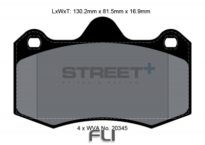 Pagid Street+ Remblokken - T8000SP2001