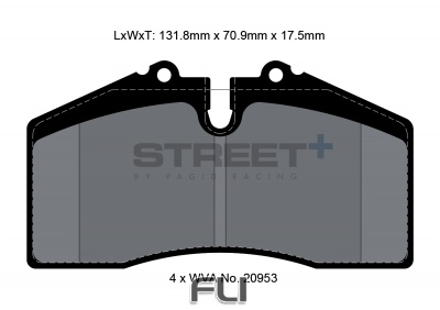 Pagid Street+ Remblokken - T8003SP2001