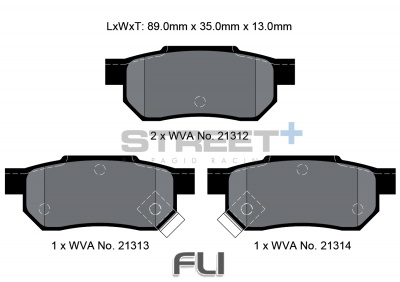 Pagid Street+ Remblokken - T8004SP2001