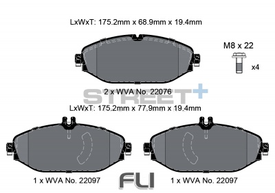 Pagid Street+ Remblokken - T8010SP2001