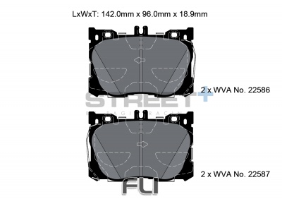 Pagid Street+ Remblokken - T8015SP2001