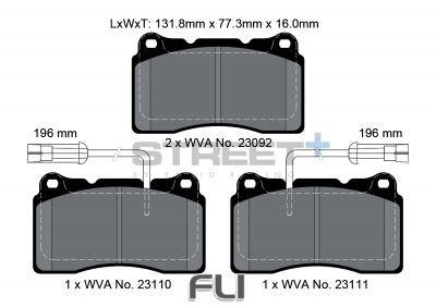 Pagid Street+ Remblokken - T8017SP2001
