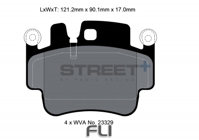 Pagid Street+ Remblokken - T8028SP2001