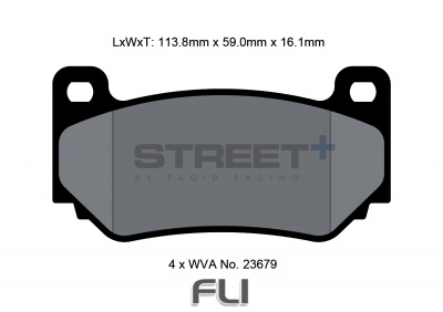 Pagid Street+ Remblokken - T8035SP2001