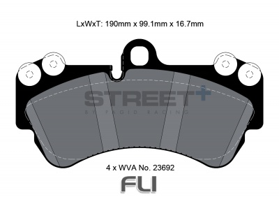 Pagid Street+ Remblokken - T8037SP2001