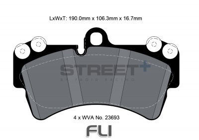 Pagid Street+ Remblokken - T8038SP2001