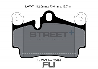 Pagid Street+ Remblokken - T8039SP2001