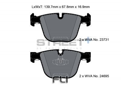 Pagid Street+ Remblokken - T8043SP2001