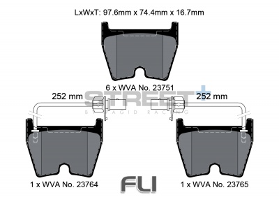 Pagid Street+ Remblokken - T8044SP2001