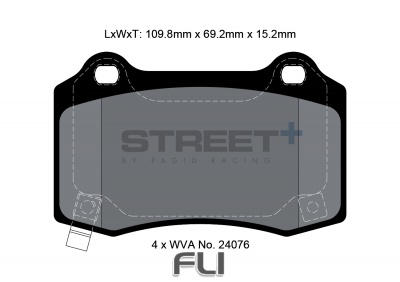 Pagid Street+ Remblokken - T8055SP2001