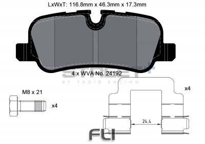 Pagid Street+ Remblokken - T8061SP2001