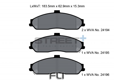 Pagid Street+ Remblokken - T8062SP2001