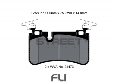 Pagid Street+ Remblokken - T8074SP2001