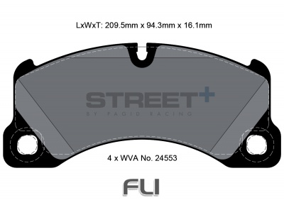 Pagid Street+ Remblokken - T8077SP2001